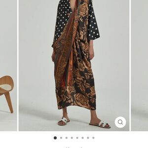 Rose Label Paisley and Floral Scarf